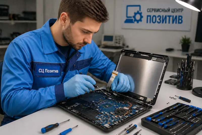 Ремонт шлейфа матрицы ноутбука в Самаре