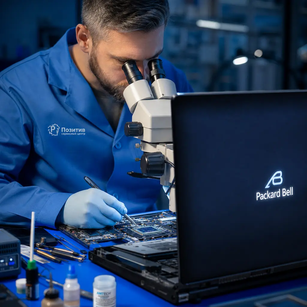 Замена видеокарты ноутбука Packard Bell в Самаре