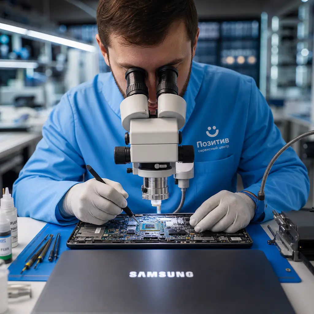 Замена видеокарты ноутбука Samsung в Самаре