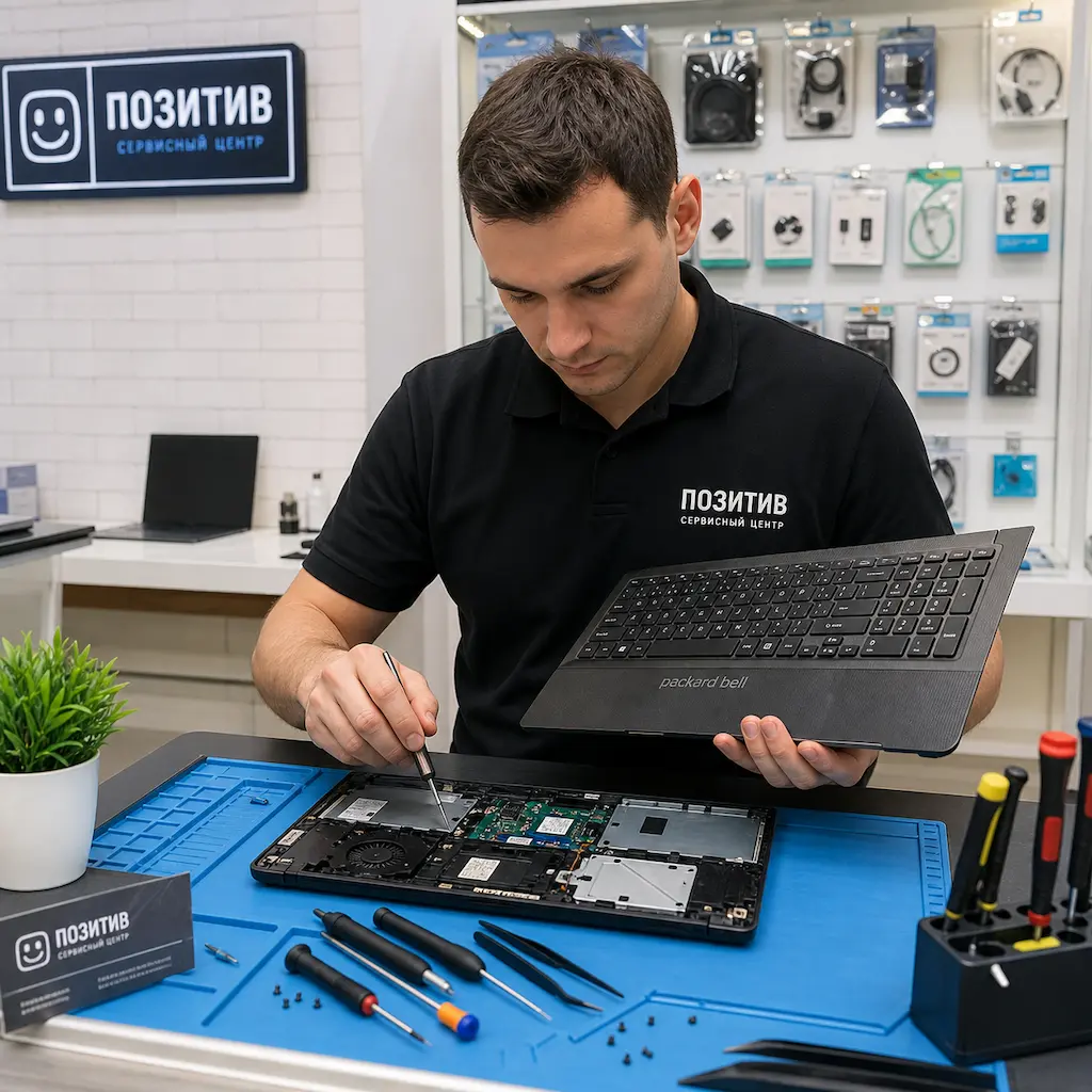 заменить клавиатуру на ноутбуке Packard Bell в Самаре