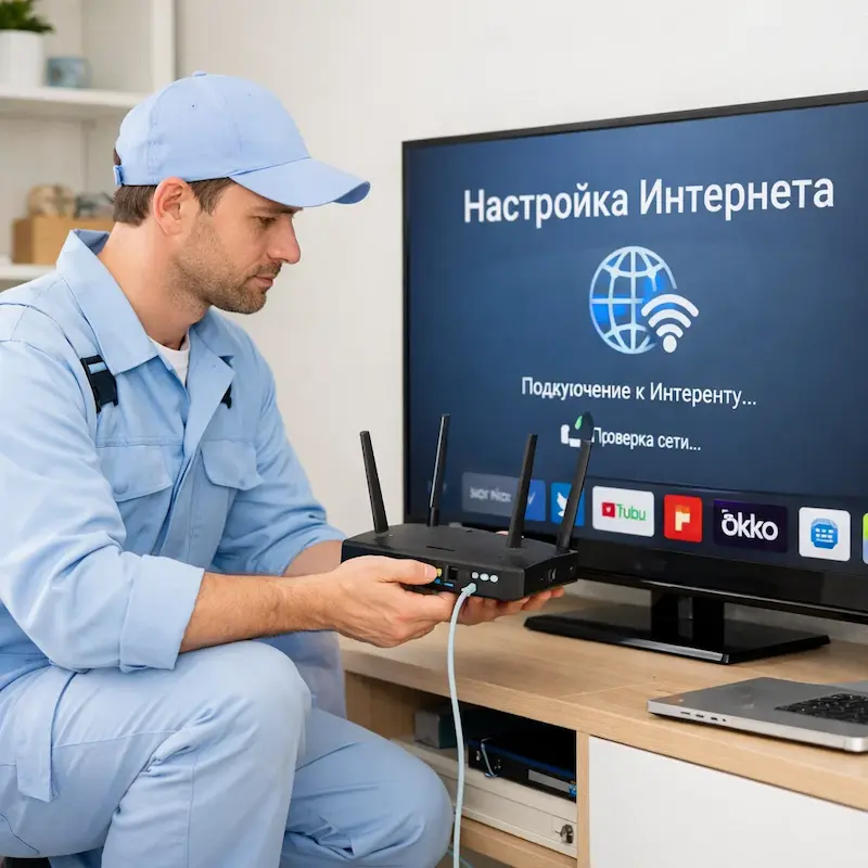 Настройка интернета на телевизоре в Самаре