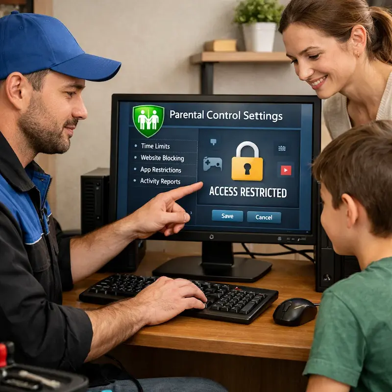 Родительский контроль на компьютере и ноутбуке в Самаре