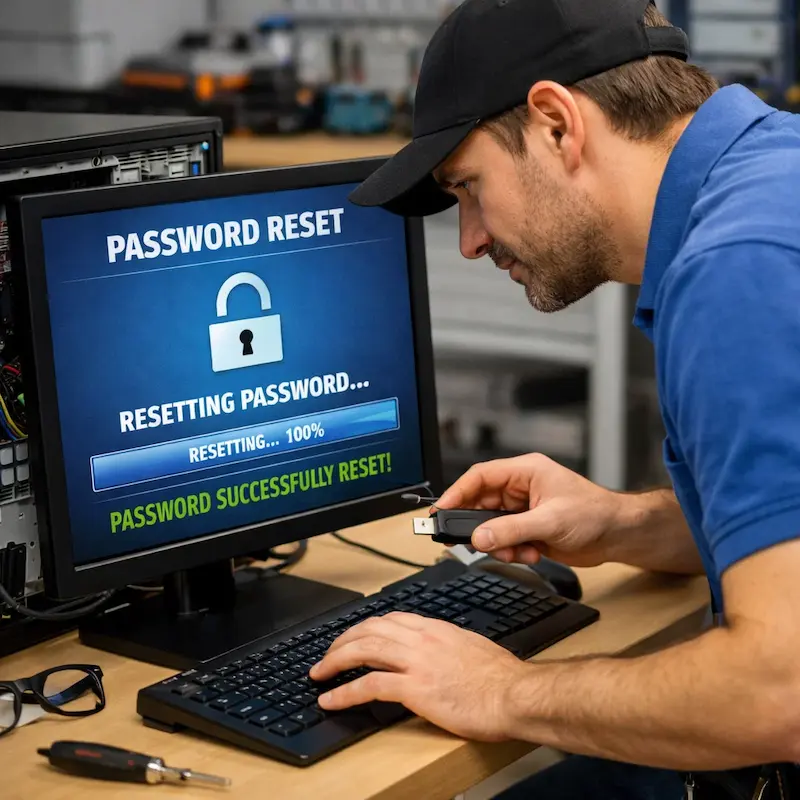 Сброс пароля от компьютера в Самаре