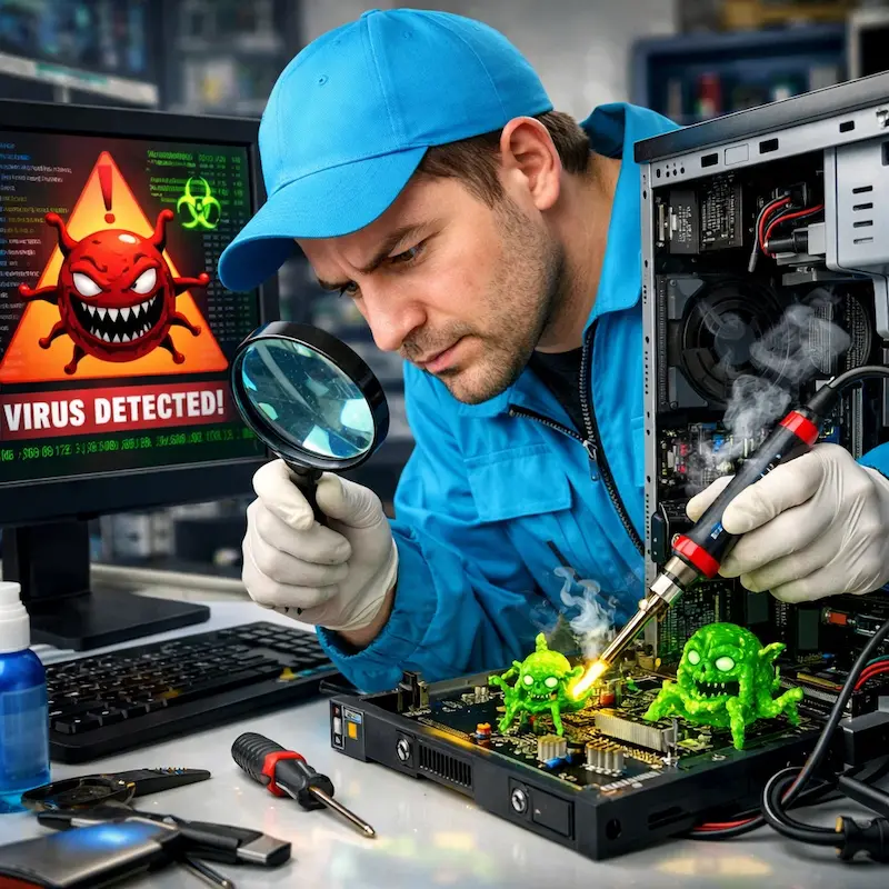 Вылечить компьютерный вирус в Самаре